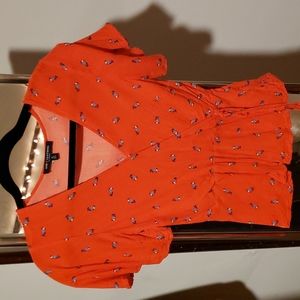 Flare waist light weight as top w elastic back